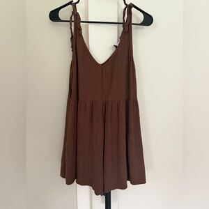 Brown Princess Polly romper